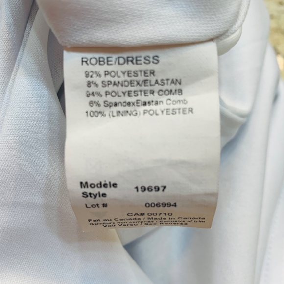 Joseph Ribkoff Damask Print Dress Size 8 Black White Sequins Body Con - Picture 12 of 14